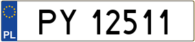 Truck License Plate